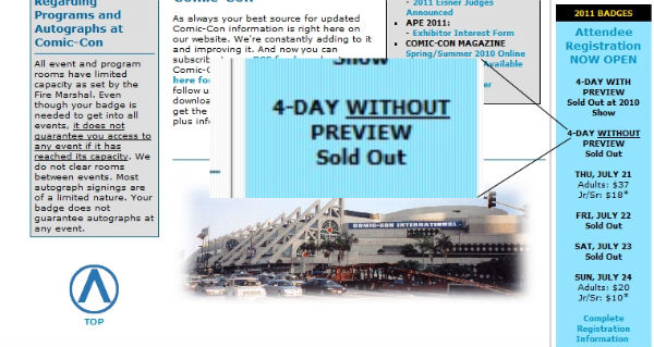 2011 4 Day passes are all gone...